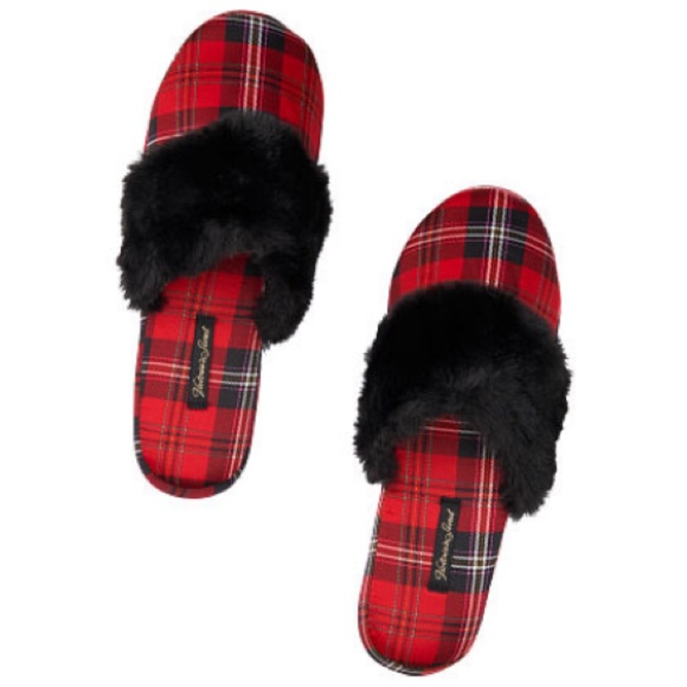 Victoria’s Secret Red Plaid Slippers bag